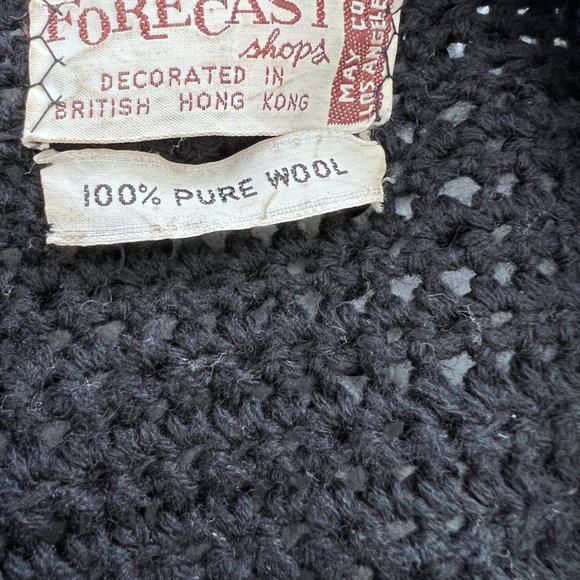 60's Black Sequin Cardigan/Sweater - Forecast Shops - Wool - Size Medium - Picture 11 of 11